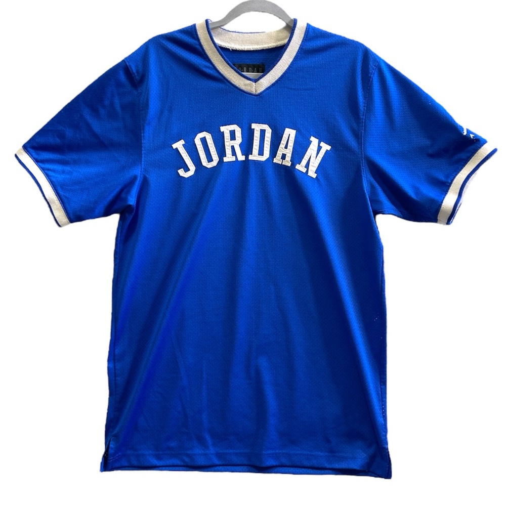 Jordan Royal Blue V-Neck Jersey Medium
